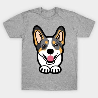 Blue Merle Corgi T-Shirt